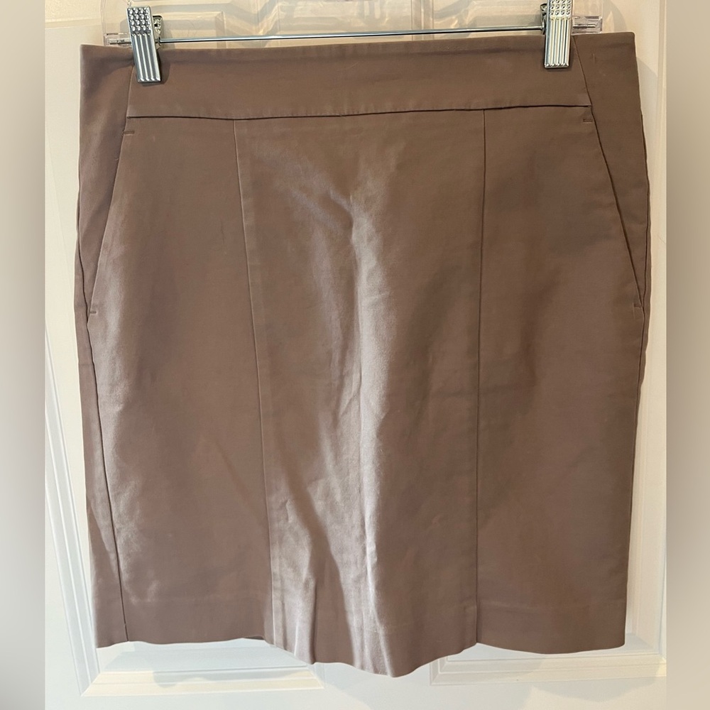 Ann Taylor Beige Pencil Skirt Size 6